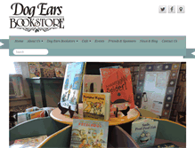 Tablet Screenshot of dogearsbookstore.org